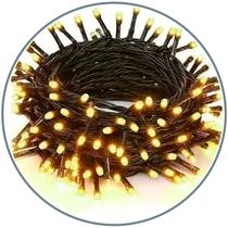 Pisca Pisca LED 100 Leds Fio Verde Luz Branco Arvore Natal