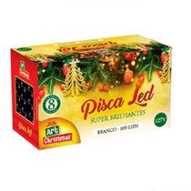 Pisca Pisca Led 100 Luzes Branco Fio Verde 8m 8 Funções 127V VD Art Christmas Pisca Pisca Led 100 Luzes Branco Fio Verde 8m 8 Funções 127V VD Art Christmas