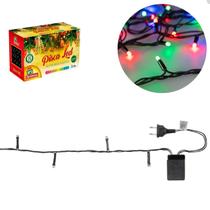 Pisca Pisca Led Colorido 100 Lâmpadas Super Brilhantes 8M - 127V - Christmas