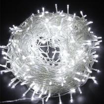Pisca Pisca Led Luz De Natal 100 LEDS 8 Funções 9 Metros Branco Led e Colorido