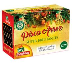 Pisca Pisca Led Natal Arroz Branca 100 Lâmpadas 220V