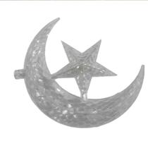 Pisca Pisca Lua Estrelas 138 LED Branco Quente Cortina Cascata Decoracao Janela Parede Natal Casamento Jardim Quarto