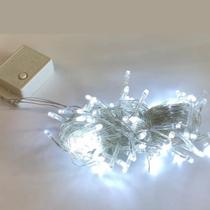 Pisca Pisca Luz De Natal 100L 4,2m Branco 127V - Fio Branco