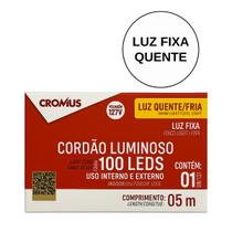 Pisca Pisca Luz Fixa Amarela 100L 5m 127v 1UN 1201253 Cromus Pisca Pisca Luz Fixa Amarela 100L 5m 127v 1UN 1201253 Cromus