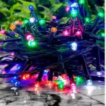 Pisca Pisca Luz Led 100 Lampadas 8 Funções Natal 9 Metros Cores Decorativo - Prime