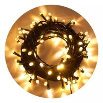 Pisca Pisca Natal 100 Lâmpadas Branca LED 8 Funções 127v