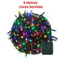 Pisca Pisca Natal 100 Led Lâmpada Iluminação Led 9 Metros decoração Natalino