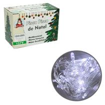 Pisca Pisca Natal 100 Luzes Led 9 Metros Cordão Transparente Diversas Cores