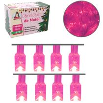 Pisca Pisca Natal 100 Luzes Led 9 Metros Cordão Transparente Diversas Cores