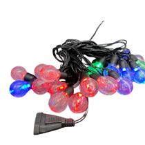 Pisca pisca natal com 20 bolinhas colorido 2,5cm 5 metros