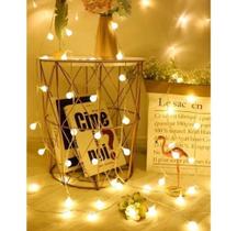 Pisca pisca natal Cordão 20 leds bolinhas foscas 4M bivolt(51006)