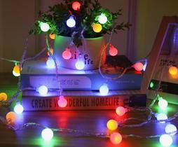 Pisca pisca natal Cordão 20 leds bolinhas foscas 4M bivolt(51006)