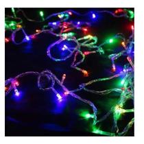 Pisca Pisca Natal Led 100 Lâmpadas Colorido 8 funções 220v Fio Transparente - Fuxing