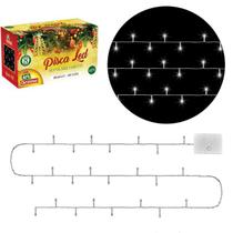 Pisca pisca natalino 100 leds branco frio 8m 127v