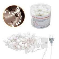 Pisca pisca natalino bolinha 40 lampada amarelo bivolt 8 funçoes