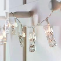 Pisca Pisca Pregador 12L 2AA 2m Decoração Iluminação de Natal