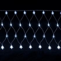 Pisca Pisca Rede 120 Led Com Estrela 8 Funções Decoração Festa Natal 110v
