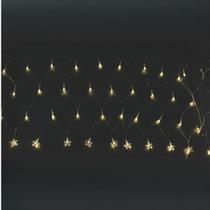 Pisca Pisca Rede Estrelar 120 LEDs Branco Quente 8 Funções 3M