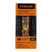Pisca Pisca Solar Foxlux Fio de Fada LED - 200 Luzes Coloridas