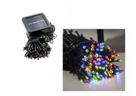 Pisca-Pisca Solar Led 12m 100 Leds RGB (Luz Colorida)