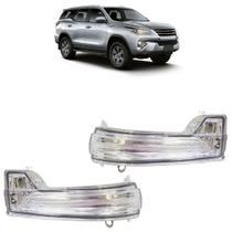 Pisca Retrovisor Hilux Sw4 2016 2017 2018 2019 2020 Led Cristal Lente Lisa Acrílico