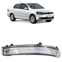 Pisca Retrovisor Voyage 2010 2011 2012 2013 2014 2015 2016 2017 2018 2019 2020 2021 Cristal Acabamento Texturizado Carcaça Preta