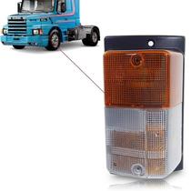 Pisca scania 112/113 seta amarelo/cristal c/ refletivo le - pradolux Pisca scania 112/113 seta amarelo/cristal c/ refletivo le - pradolux