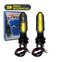 Pisca Sequencial Mod CB 250 Twister Com Coxim Borracha De Fixação