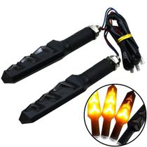 Pisca Seta Alerta Led Esportivo Sequencial Moto Kit 2 Peças