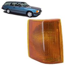 Pisca Seta Dianteira Caravan 1988 1989 1990 1991 1992 Âmbar Estriada Acrílico