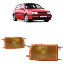 Pisca Seta Dianteira Golf GL 1994 1995 1996 1997 1998 Âmbar Estriada Acrílico Modelo Mexicano Pisca Seta Dianteira Golf GL 1994 1995 1996 1997 1998 Âmbar Estriada Acrílico Modelo Mexicano