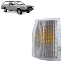 Pisca Seta Dianteira Parati 1987 1988 1989 1990 Cristal Estriada Acrílico Cúpula Âmbar