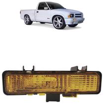 Pisca Seta Dianteiro S10 1983 1984 1985 1986 1987 1988 1989 1990 1991 1992 1993 1994 Âmbar Estriada Acrílico