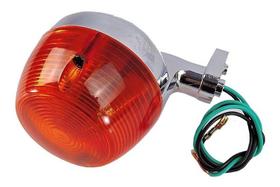 Pisca seta Honda Cg 125 1977 ate 1982 Cg Bolinha Titan Shineray XY 50 Q Plastico Cromado Lente Laranja