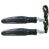 Pisca Seta Led Cbx250 Twister Fazer250 Cb300 Hornet Xj6 Fino Preto Par