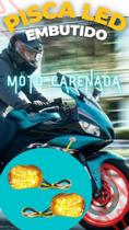 Pisca Seta Led Embutido Moto Carenada R6 R1 Xj6 Xj Todas