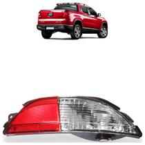 Pisca Seta Parachoque Traseiro Toro 2015 2016 2017 2018 Bicolor Ré Cristal Defletor Rubi Lente Estriada Acrílico