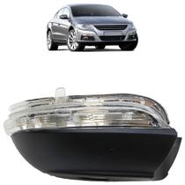Pisca Seta Retrovisor Passat CC 2008 2009 2010 2011 2012 Cristal Led Lente Estriada Acrílico Acabamento Texturizado