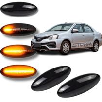 Pisca Seta Sequencial para Etios Sedan 2012 a 2022 Sinal lâmpada PAR para-lama dianteiro XLS STD XS X Plus Platinum 1.5 1.3 Standard White Pack Ready
