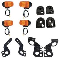 Pisca seta + Suporte Dianteiro E Traseiro + Coxim xlr 125