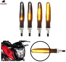 Pisca Slim Moto Seta Led Sequencial Universal Kit c/ 4 peças