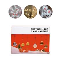 Piscabola Neve 3 cm com 10 Bolas e 200 LEDs Branco Quente 220V Piscabola Neve 3 cm com 10 Bolas e 200 LEDs Branco Quente 220V