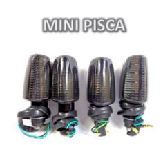 Piscas Seta Mini Cg 150 Twister Cb 300 lente fume 4pç