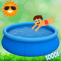 Piscina 1000L Inflável Circular Azul Para a Família Piscina 1000L Inflável Circular Azul Para a Família