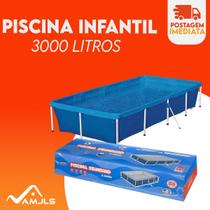 Piscina 3000L + Capa + Forro Standard Retangular Inflável - Mor