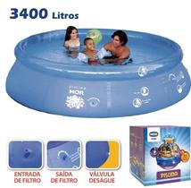 Piscina 3400l redonda splash fun mor