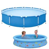 Piscina 5000L Armação Piscina Inflável Infantil 1000L MOR