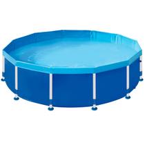 Piscina 5500 Litros Redonda Estrutural Grande Mor Armação
