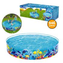 Piscina 946 Litros Infantil Fundo do Mar Verão Oferta