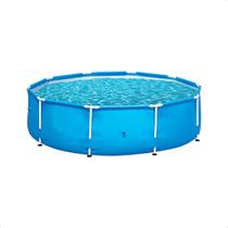 Piscina Armação Redonda 5.000 Litros PVC Desmontável 3,03 M x 76 cm Cor Azul Com Kit Reparo BEL - 510000